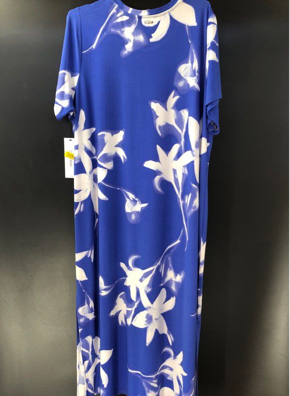 NWT Calvin Klein Women&#39;s Blue Maxi Dress - Size 1X