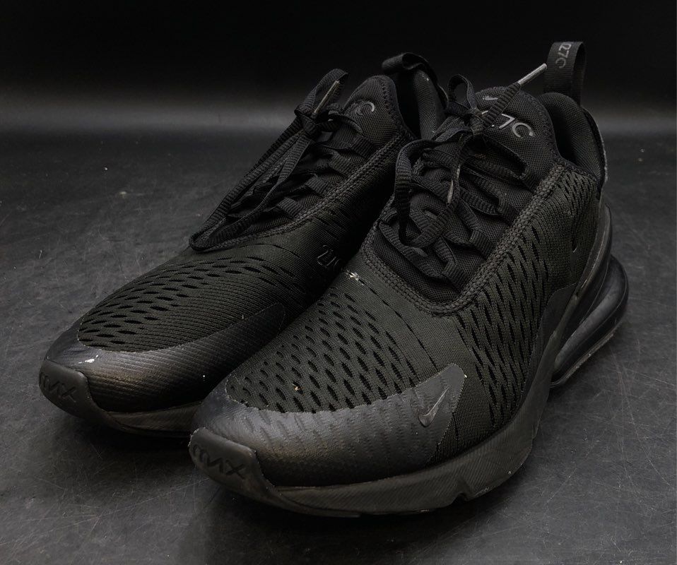 Nike Men's Air Max 270 Black Athletic Shoes - Size 10.5