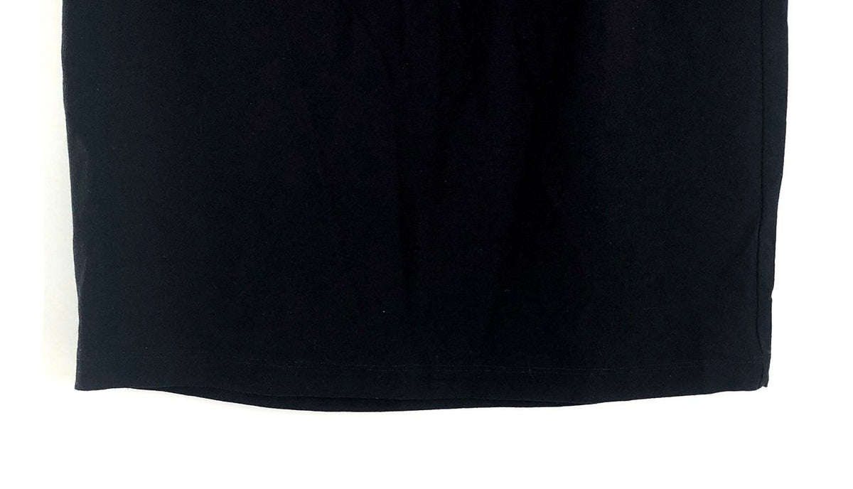 Eileen Fisher Women's Black Viscose Blend Knit Pencil Skirt Elastic Waist Sz S