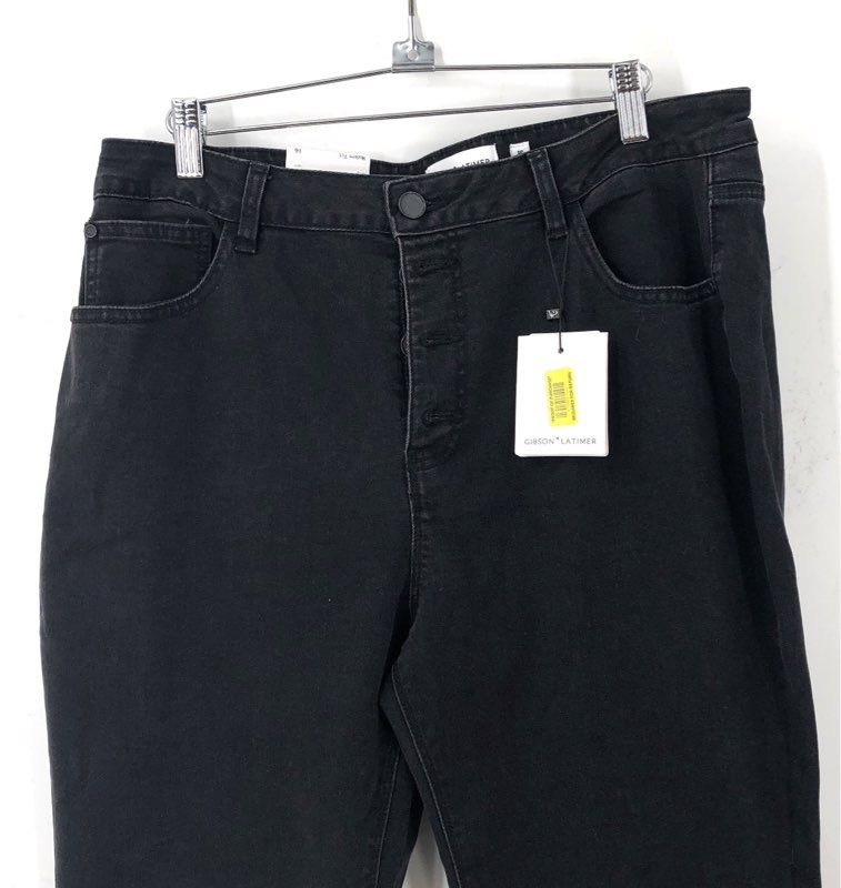 NWT Gibson Latimer Women's Black Denim Bootcut Jeans - Size 16