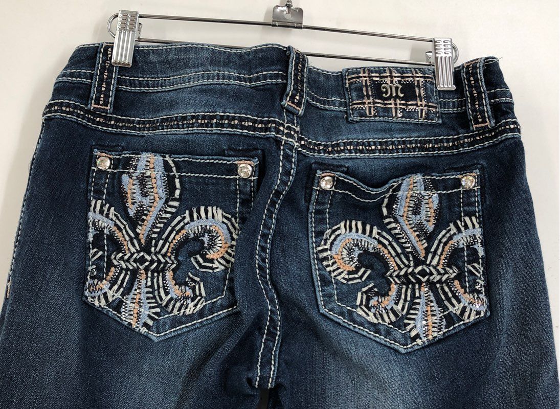 Miss Me Women&#39;s Blue Denim Bootcut Jeans - Size 28