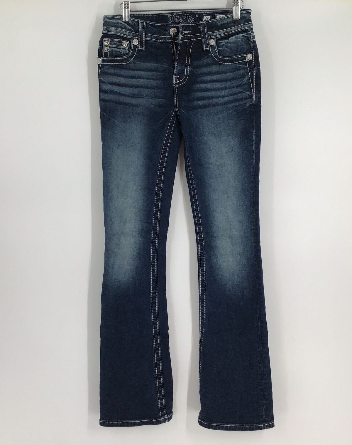 Miss Me Women&#39;s Blue Chloe Denim Bootcut Jeans - Size 26