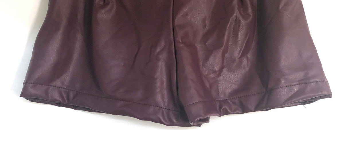 Altar'd State Women's Fig Purple Faux Leather High Rise Skort Sz S NWT