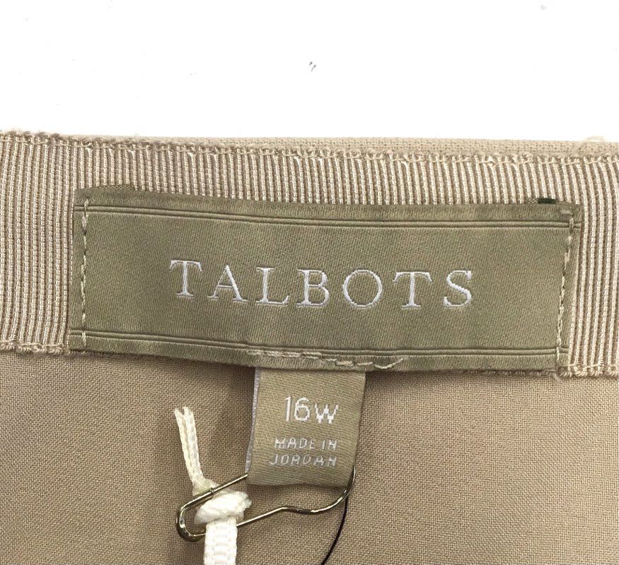 NWT Talbots Women's Beige Straight & Pencil Skirt - Size 16W