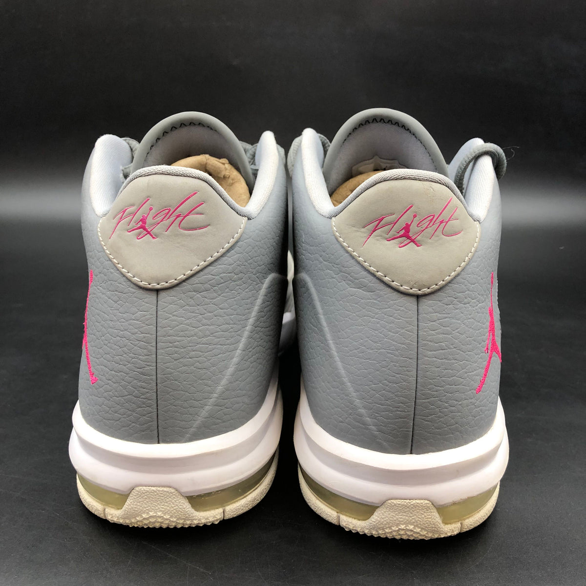 Nike Air Jordan Flight Origin 3 Wolf Grey Vivid Pink Basketball Size 8.5Y COA