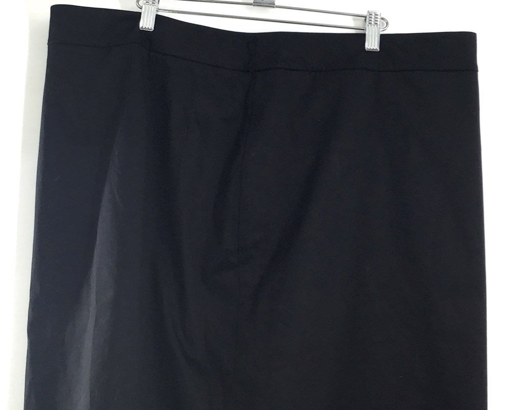 Talbots Women's Black Stretch Cotton Straight Skirt Sz 20 NWT