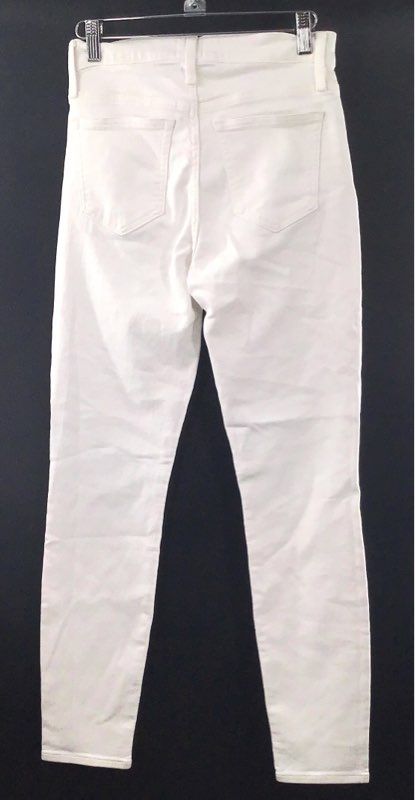 J.Crew Women's 9" Toothpick Jeans White Perfecting Pockets Skinny Size 26 NWT