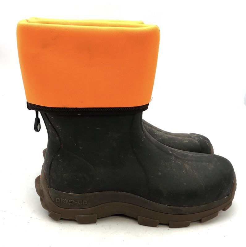 Dryshod Waterproof Insulated Outdoor Hunting Boots Black Blaze Orange Size 13