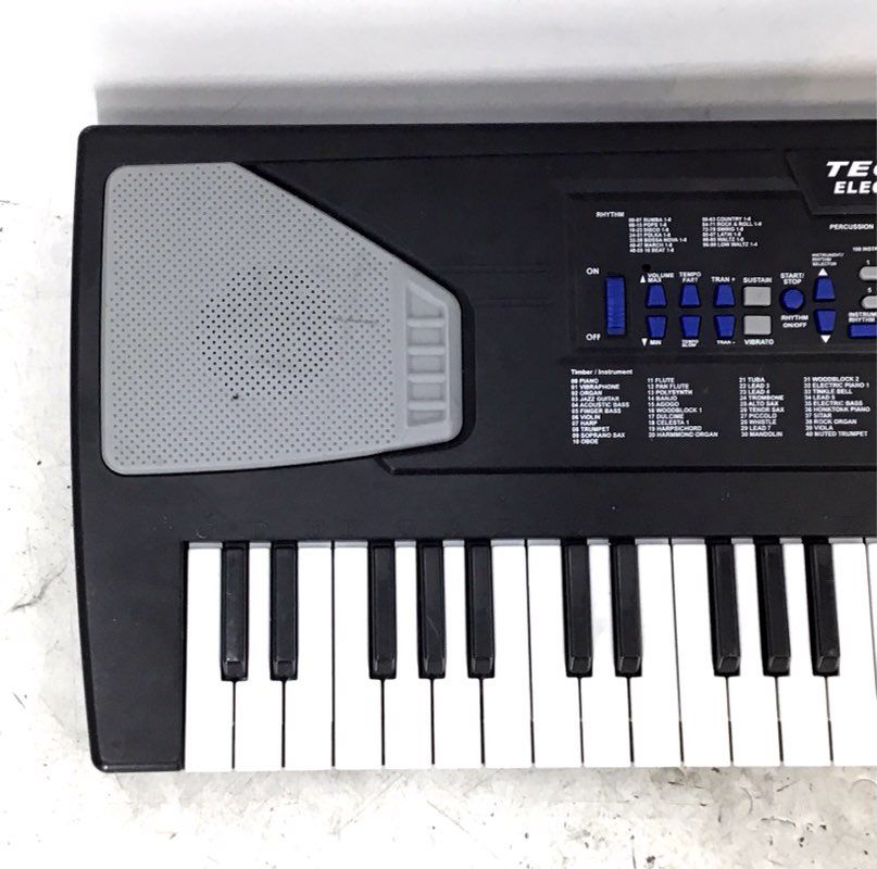 Techno-Beat Black 54 Key Electronic Keyboard