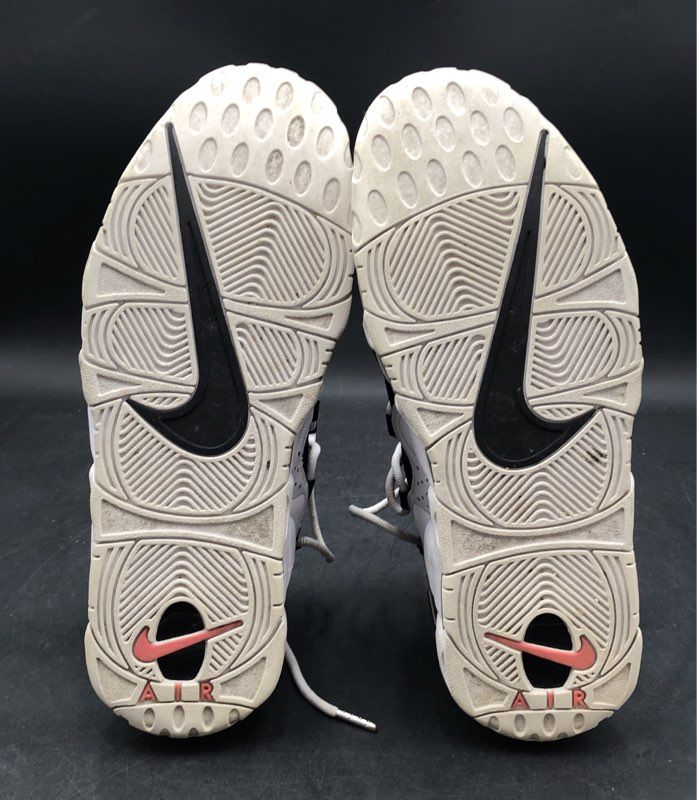 Nike Air More Money White Black Coral Basketball Shoes Size 12