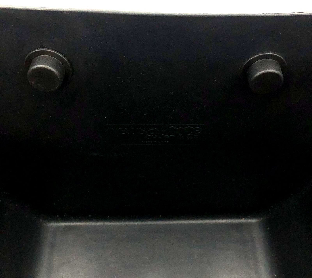 Versa Black Rubber Tote with Multicolor Geometric Pattern Interchangeable Strap