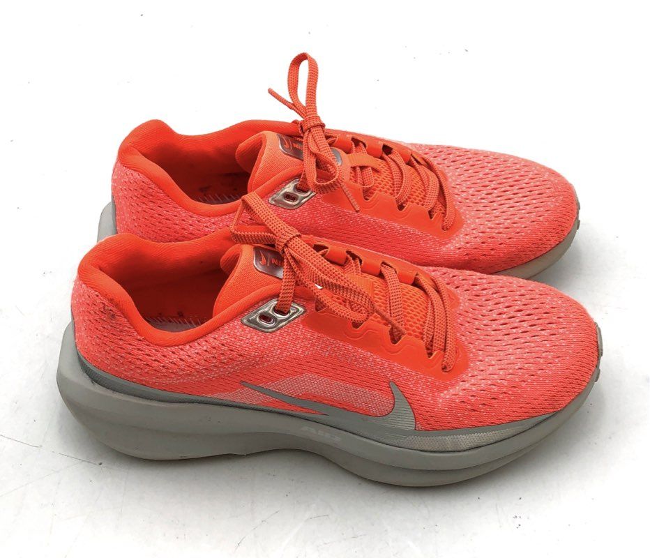Nike Air Winflo 11 Orange Grey Women's Running Shoes Size 6.5
