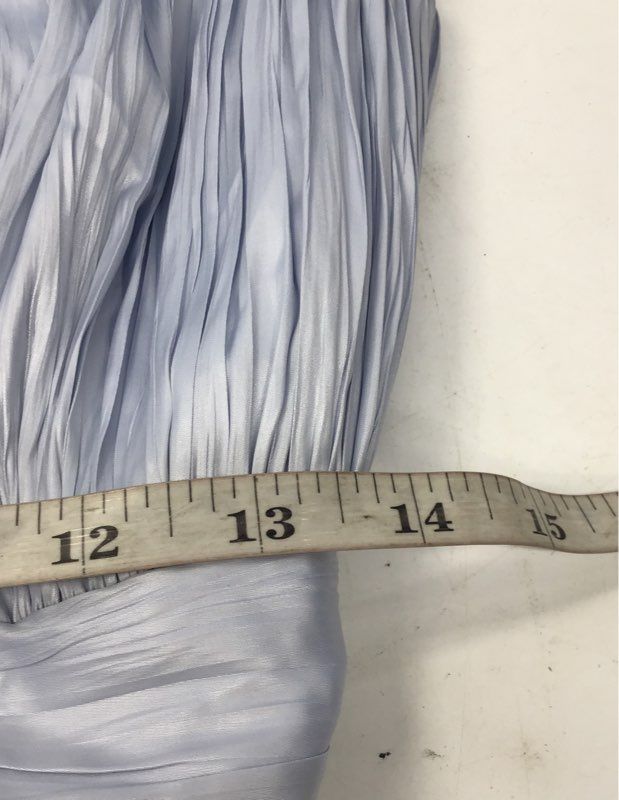 BCBGMAXAZRIA Women's Light Blue Pleated High-Low Cocktail Dress Sz 6 NWT