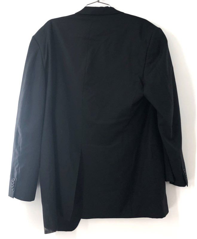 Burberry London Men's Vintage 90s Wool Blazer Black Size 44L