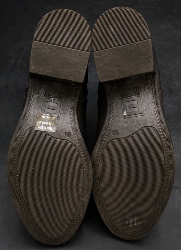 NWT Emanuele Crasto Women's Brown Motorcycle Boots - Size 38