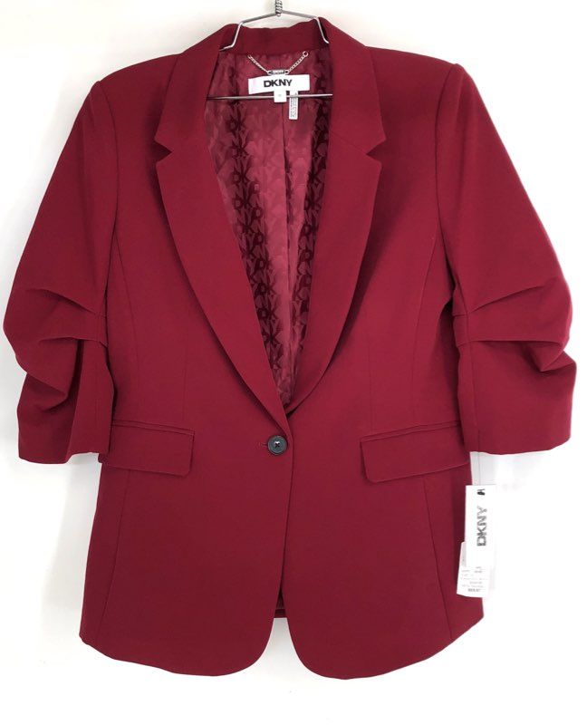 NWT DKNY Women's Red Blazer - Size 12