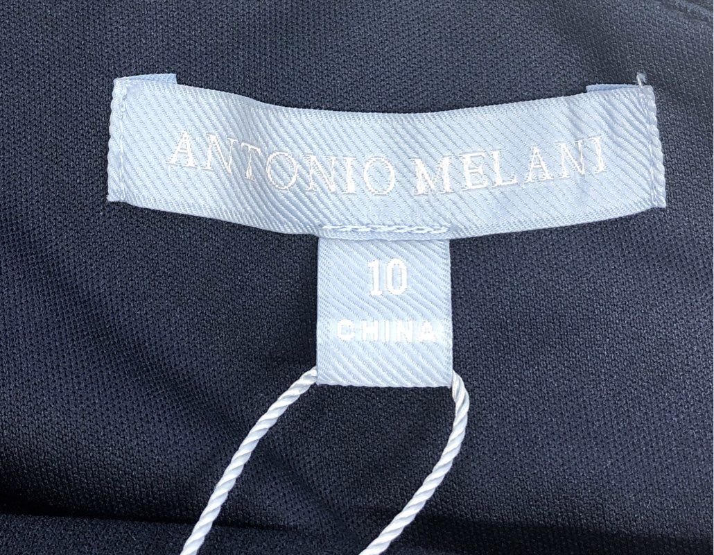 Antonio Melani Women's Carlos One Shoulder Jumpsuit Navy Blue Size 10 NWT