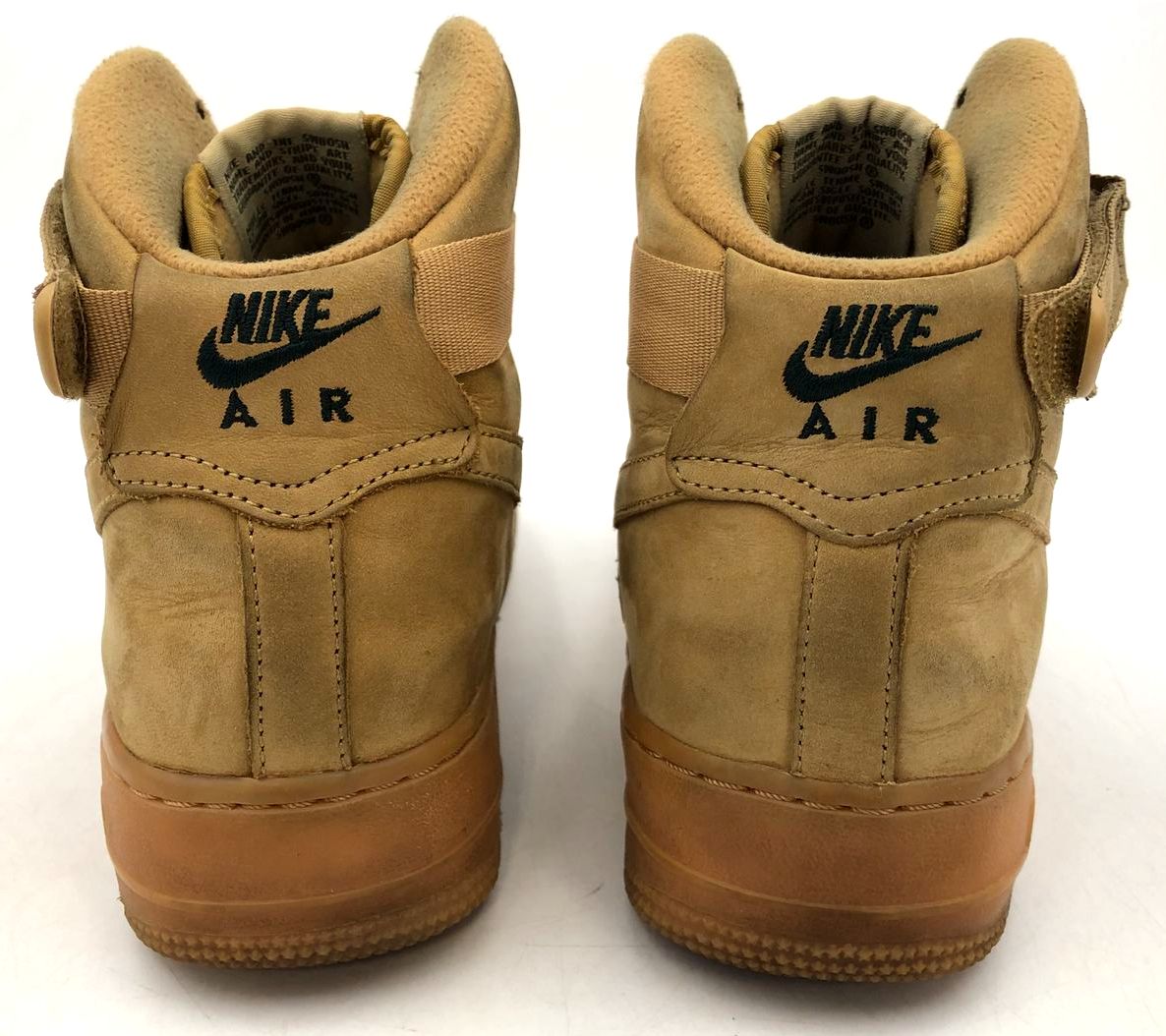 Nike Air Force 1 High LV8 GS 'Flax' Tan Suede Athletic Sneakers - Size 7Y (+COA)