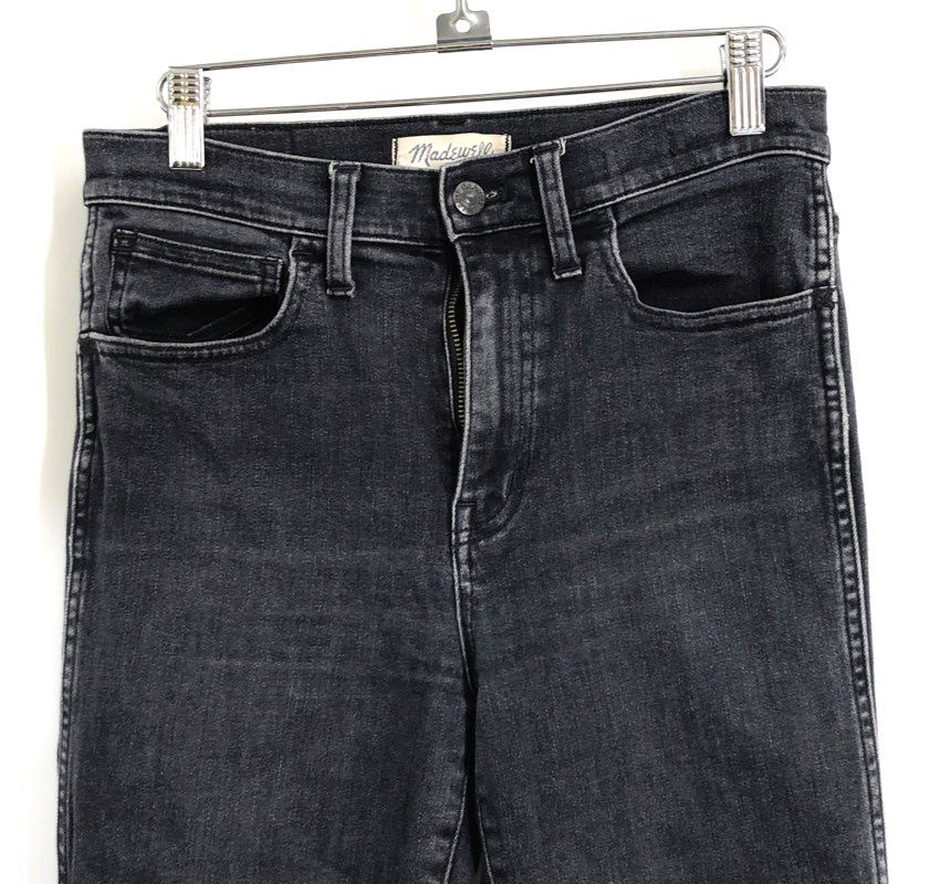 Madewell Women's 10" High Riser Skinny Skinny Jeans Black Sz 27