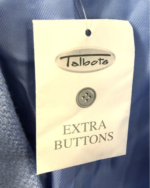Talbots Women's Blue Textured Single Button Blazer NWT Size 10