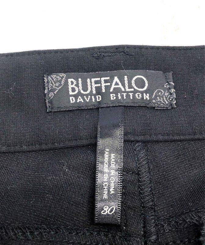 Buffalo David Bitton Women's Black Stretch Skinny Pants Zipper Pockets Sz 30