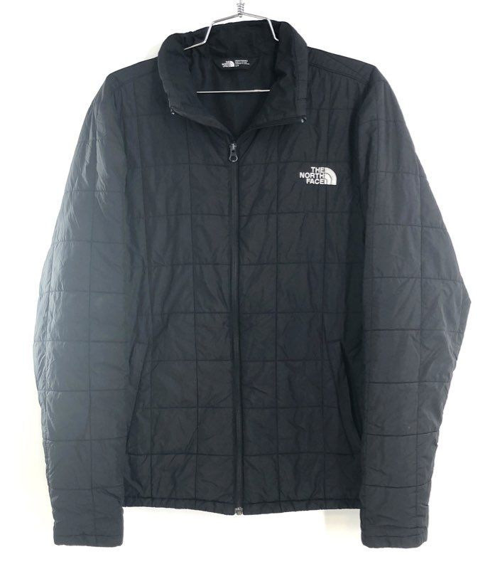 The North Face Men's Black Thermoball Quilted Full Zip Insulated Jacket Sz S