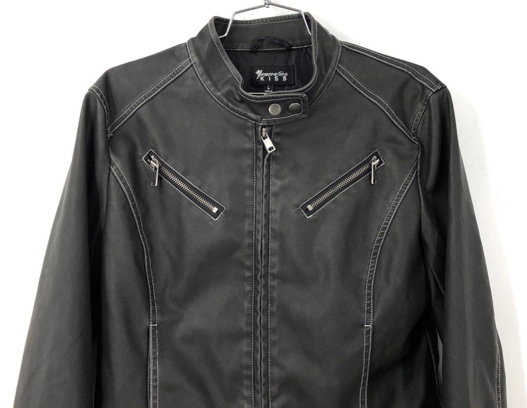 Generation Kiss Women's Black Biker Jacket - Size L