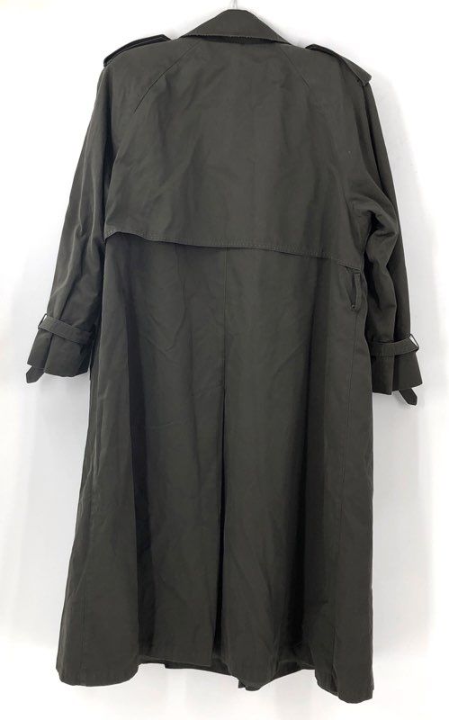 London Towne Men's Green Trench Coat