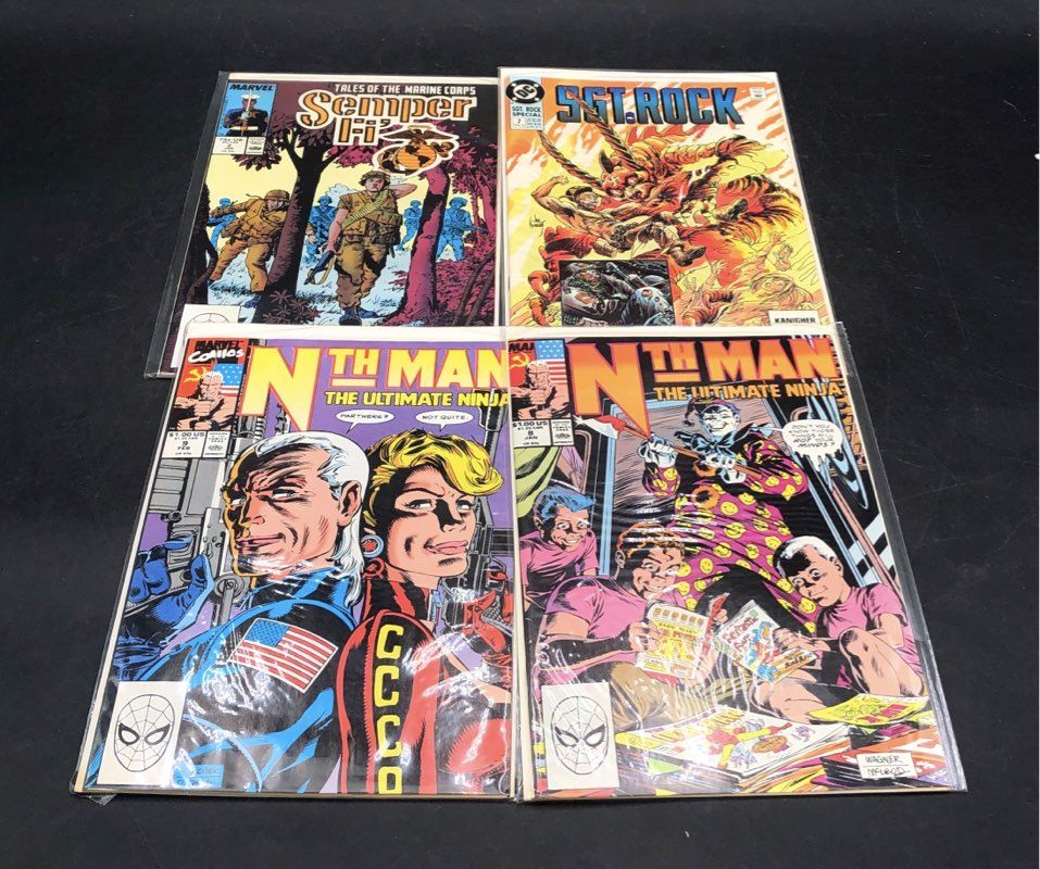 Comic Book Lot Marvel DC 1980s-90s Mixed Superhero War Approx 30 Comics