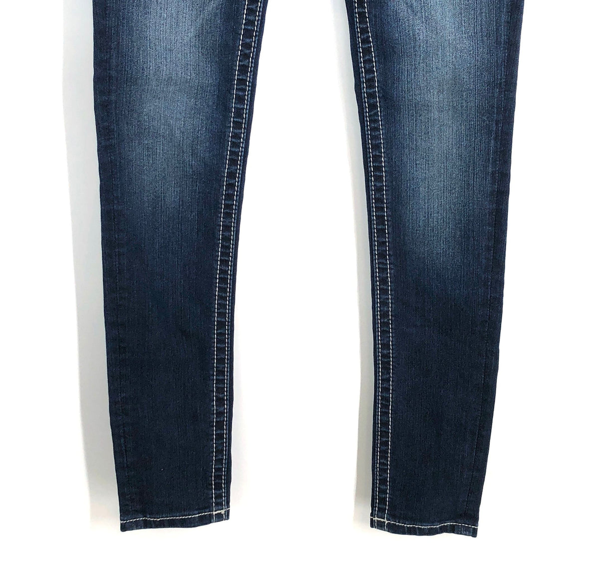 True Religion Women's Dark Wash Mid-Rise Skinny Jeans Sz 42