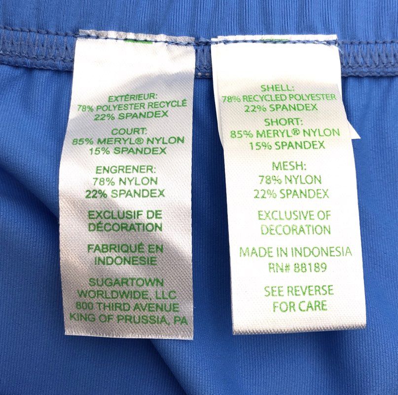 Lilly Pulitzer Women's Blue Luxletic Meryl Active Shorts UPF 50+ NWT Sz M