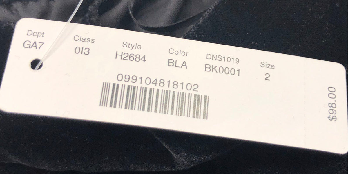 J.Crew Women's Black Italian Velvet Cameron Slim Crop Pants Sz 2 NWT