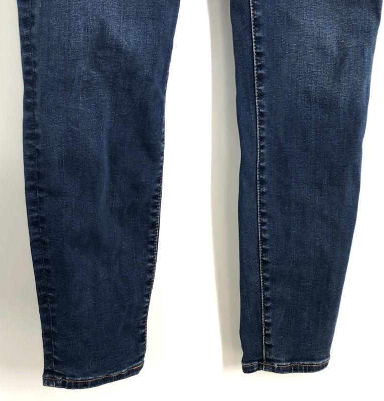 J.Crew Women's Blue Curvy 10 High-Rise Skinny Button Fly Stretch Jeans Size 27