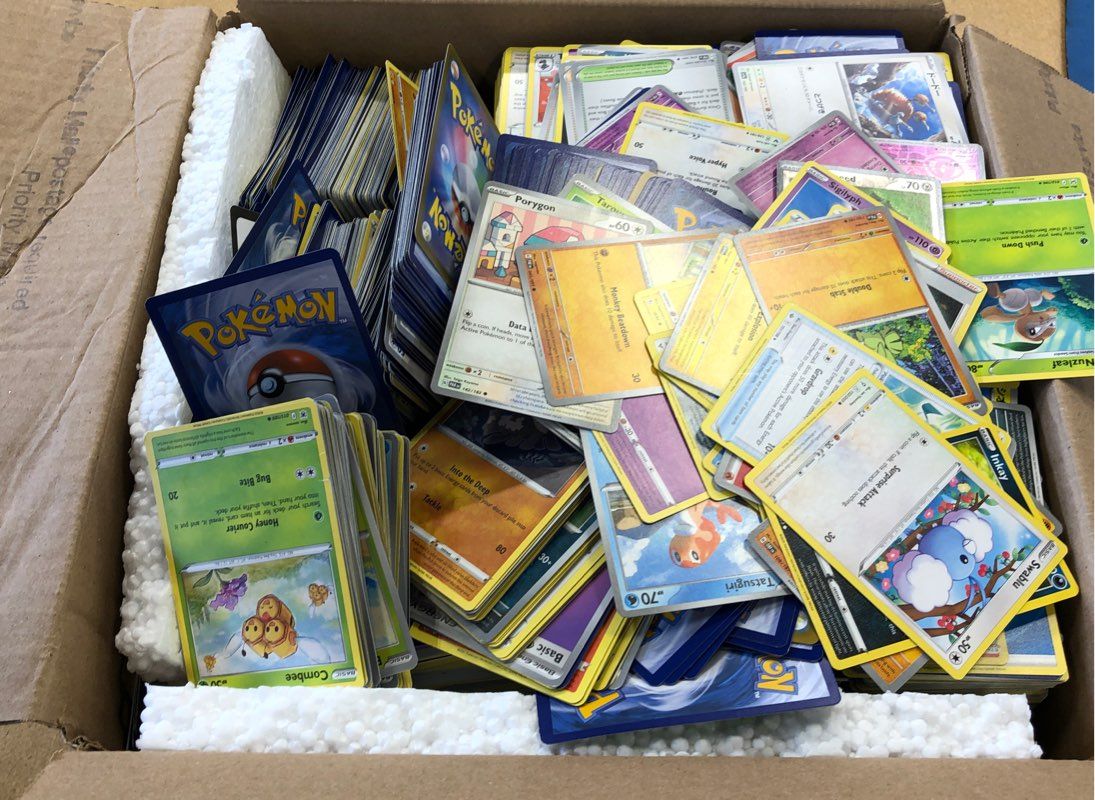 20.7 lbs. Lot of Pokémon Cards. Medium Box, Unsorted