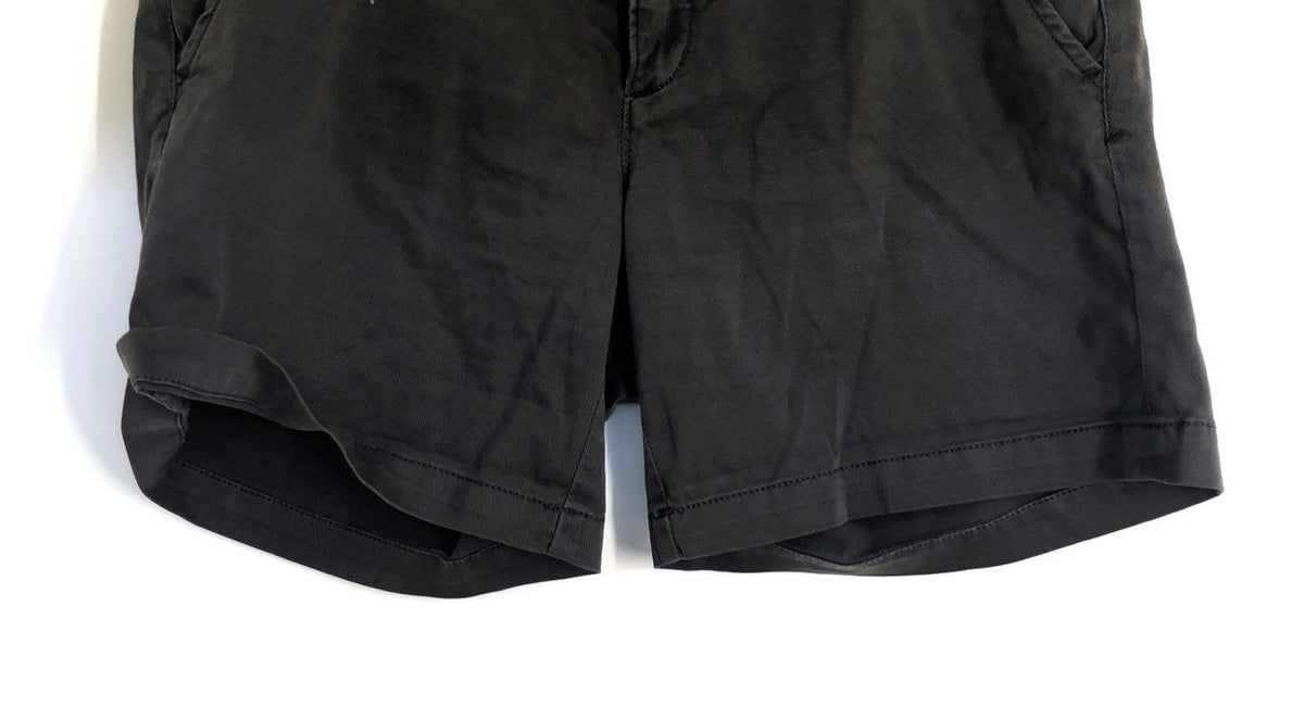 Pilcro and the Letterpress Women's Dark Gray Hyphen Cuffed Cotton Shorts Sz 27
