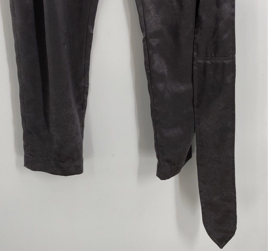 NWT Overlover Women&#39;s Graphite Vergil Belted Ankle Pants - Size 24