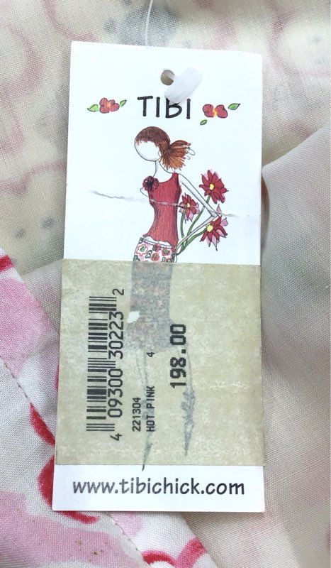 NWT Tibi Women's Hot Pink Floral A-Line Skirt - Size 4