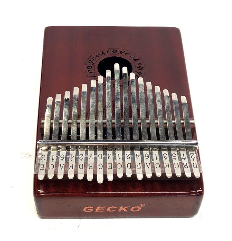 Gecko K17M 17-Key Kalimba Thumb Piano Mahogany Wood with Protective Case