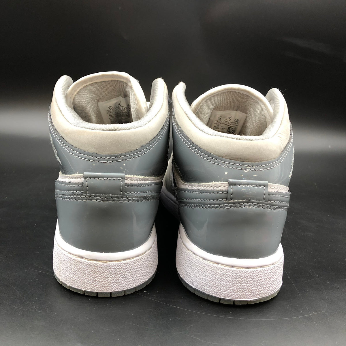 Nike Air Jordan 1 Boy's Medium Cool Grey Sneakers Size 5Y COA