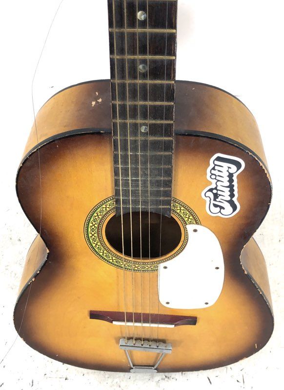 Global Brown 6 String Musical Instrument Acoustic Guitar