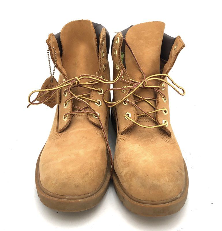 Timberland Premium 6-Inch Waterproof Wheat Nubuck Boots Women's Size 8 M
