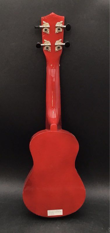RockJam UK-222-A Beige Red Soprano Ukulele
