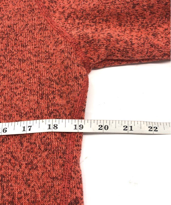 Patagonia Women's Better Sweater 1/4 Zip Pullover Red Heather Fleece Sz M