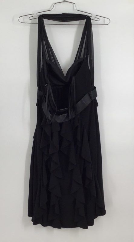 NWT Betsy Adam By Linda Bernell Women&#39;s Black Fit &amp; Flare Dress - Size 6P