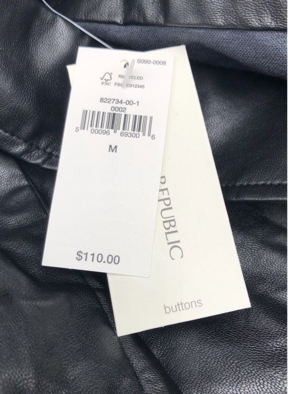 NWT Banana Republic Men's Black Shirt Jacket - Size M