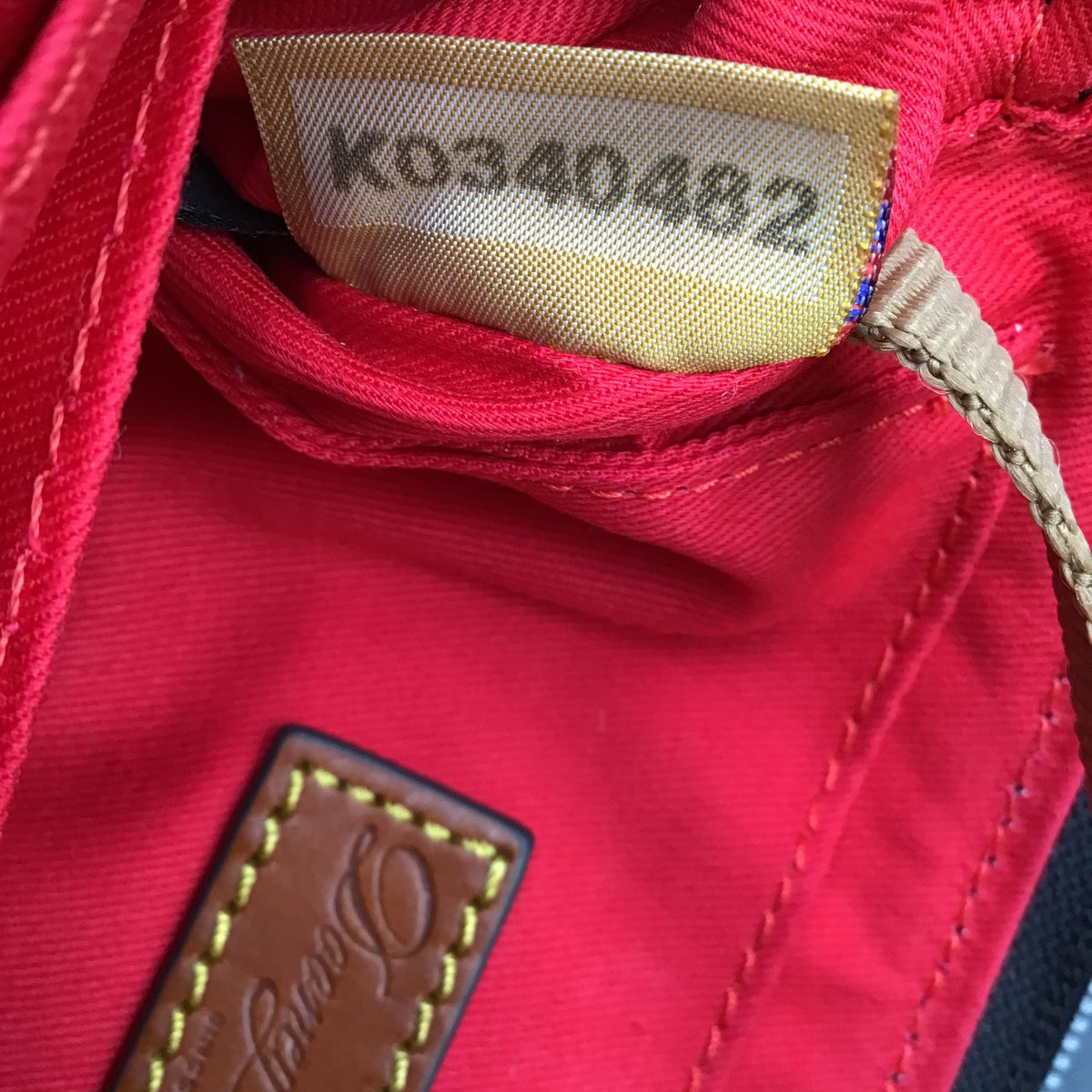 Dooney & Bourke Black\Brown Nylon 'Lexie' Crossbody Bag (+COA)