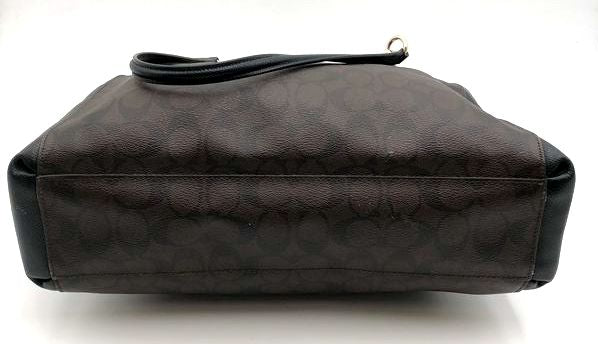 Coach Y2k Black\Brown Signature Print 'Christie Carry All' Tote Bag (+COA)