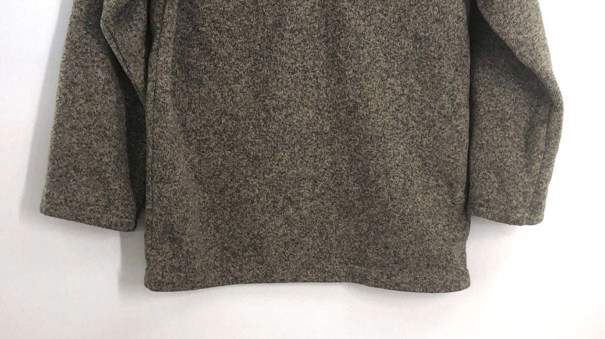 The North Face Men's Brown Heather Gordon Lyons 1/4 Zip Fleece Pullover L