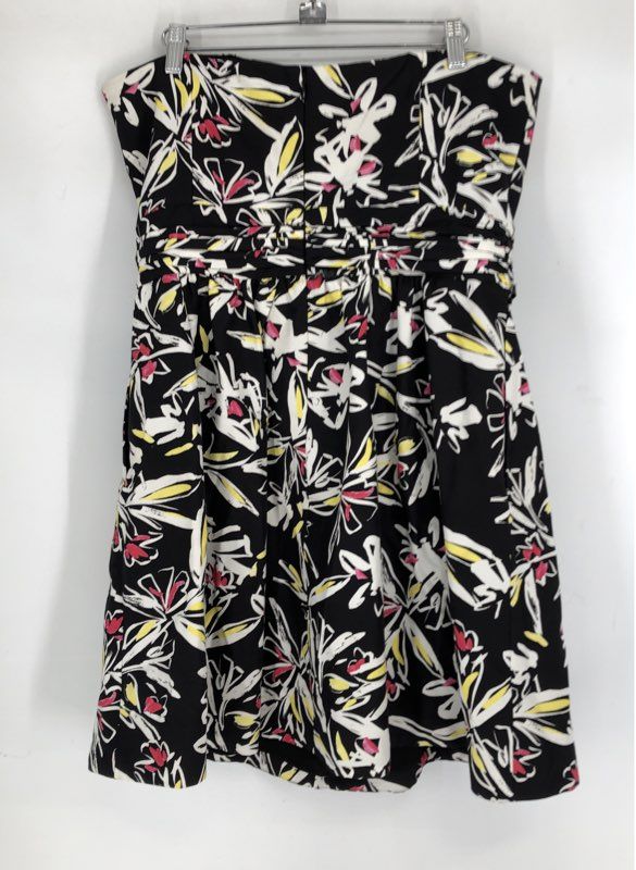 Milly Women's Black Floral Mini Dress - Size 12