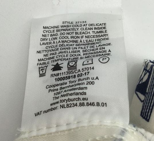 (NWT) Tory Burch Women's Navy Blue\White 'Adrift' Shorts-Size; 24 (+COA)